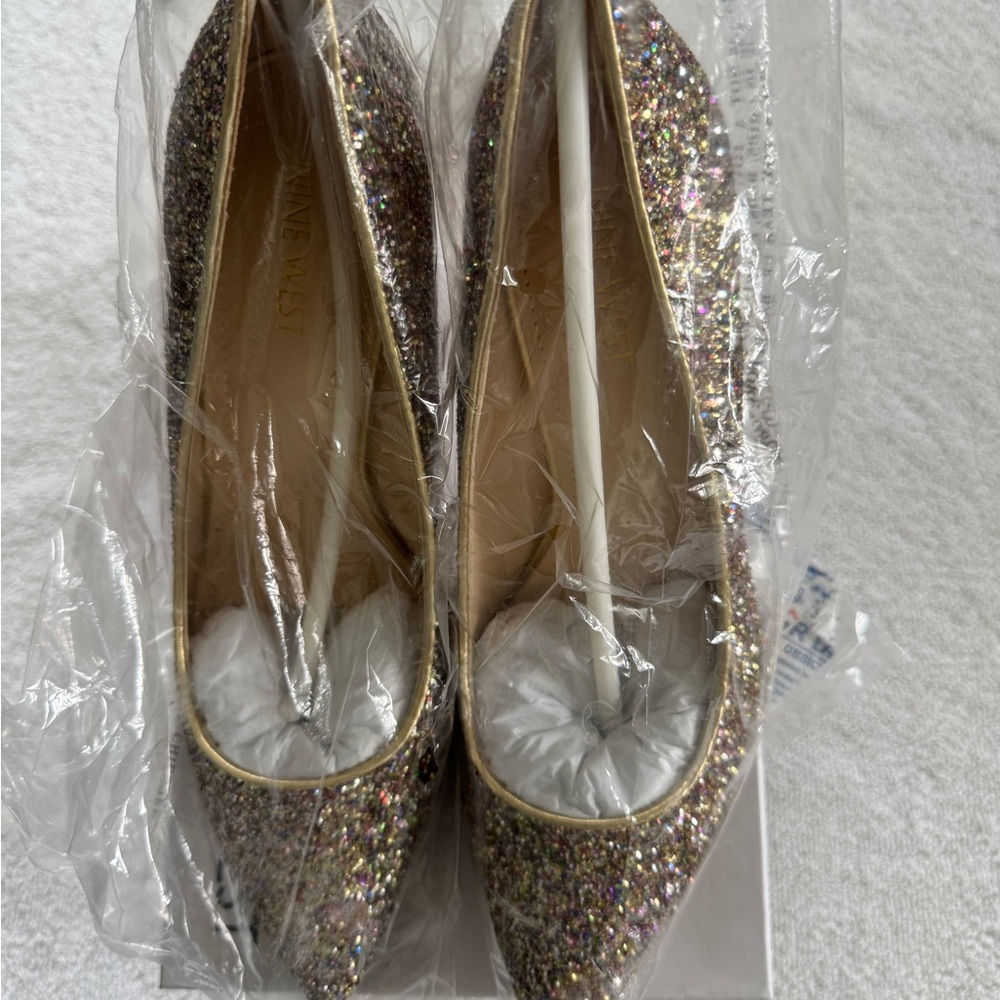 Nine West Multicolor Glitter Heels